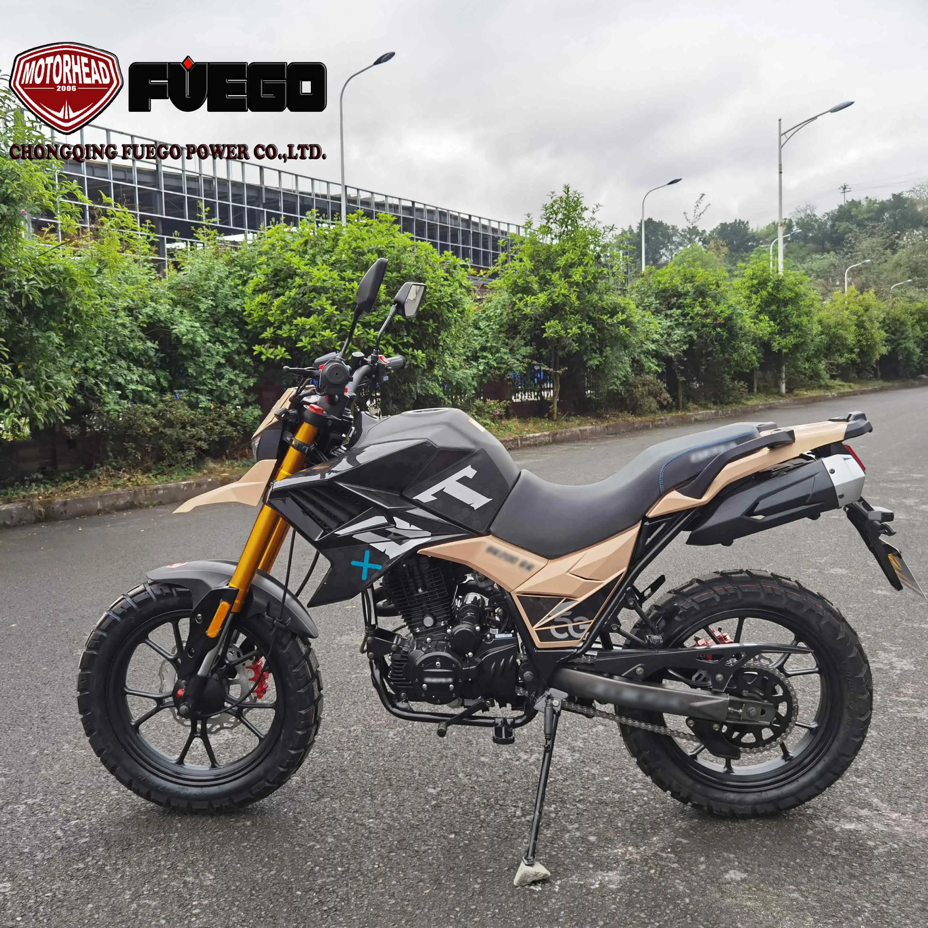 2022 news TEKKEN250 Enduro Dual Sports Bike 250cc Crossover Motorcycle With CBF SOHC Engine Luggage Box
