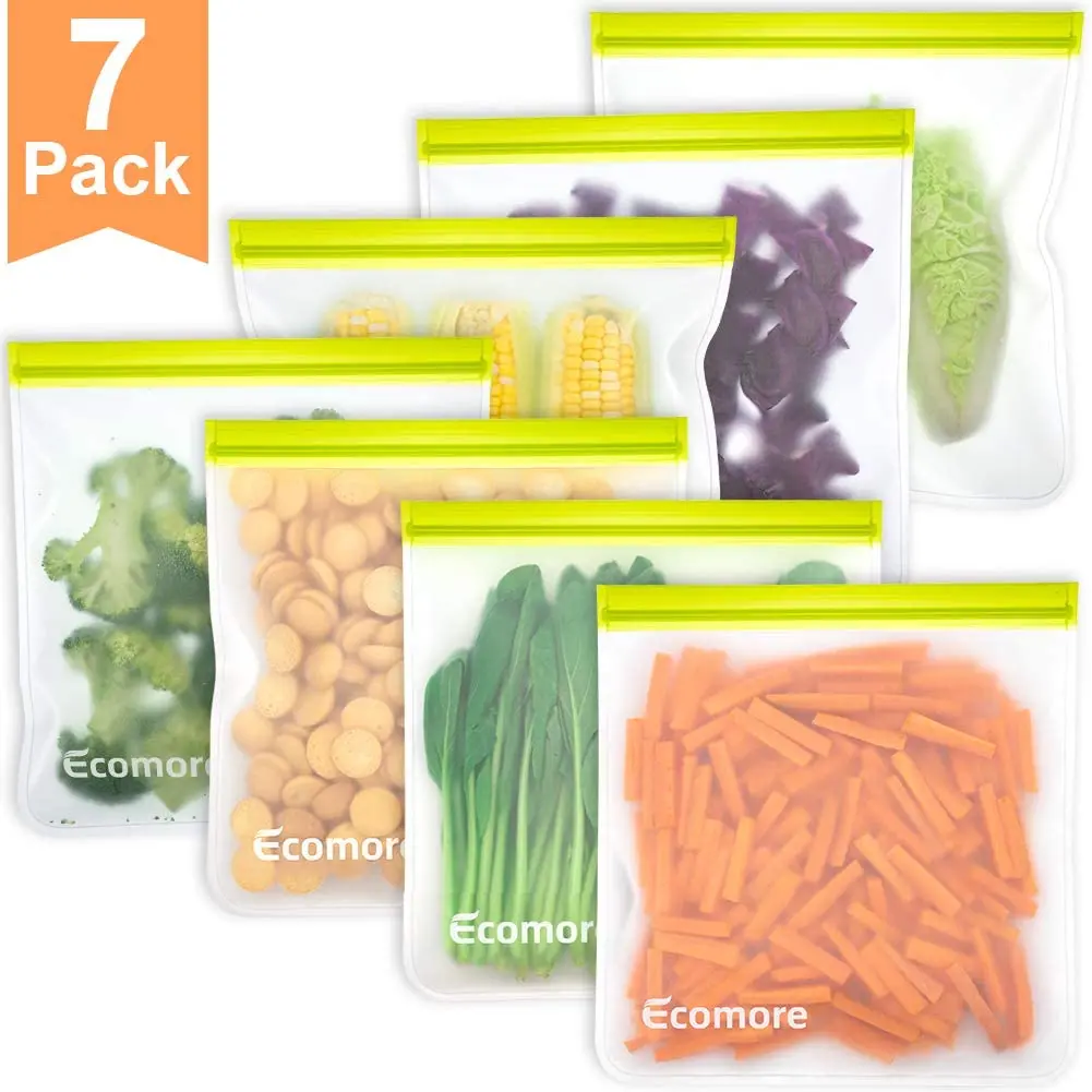 
NANA A complete set of large and small size fruit and vegetable reusable peva food storage bag 