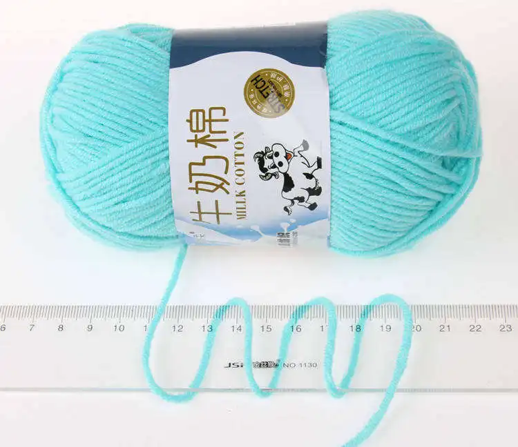 Fashion Soft Worsted Various Colors Acrylic Yarn Cotton Blended Yarn Milk Cotton Yarn For Crochet