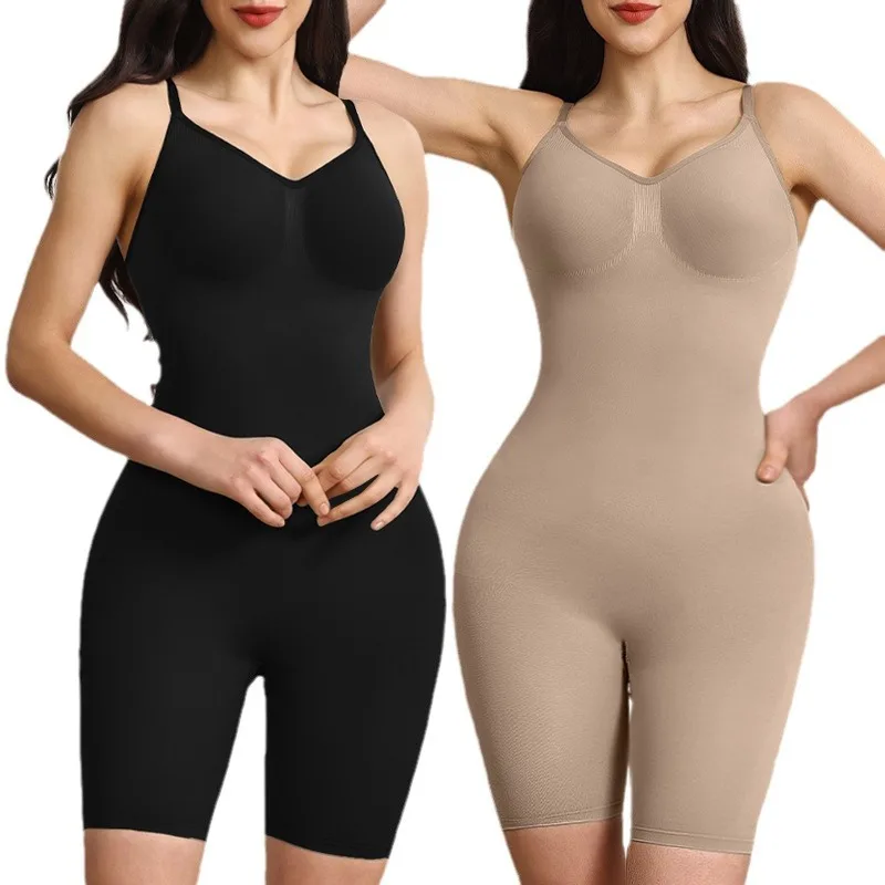 Wholesale Women Butt LIft One Piece Shaper Slim High Support Tummy Control Bodysuit Adjustable Sexy U-back Faja Shapewear