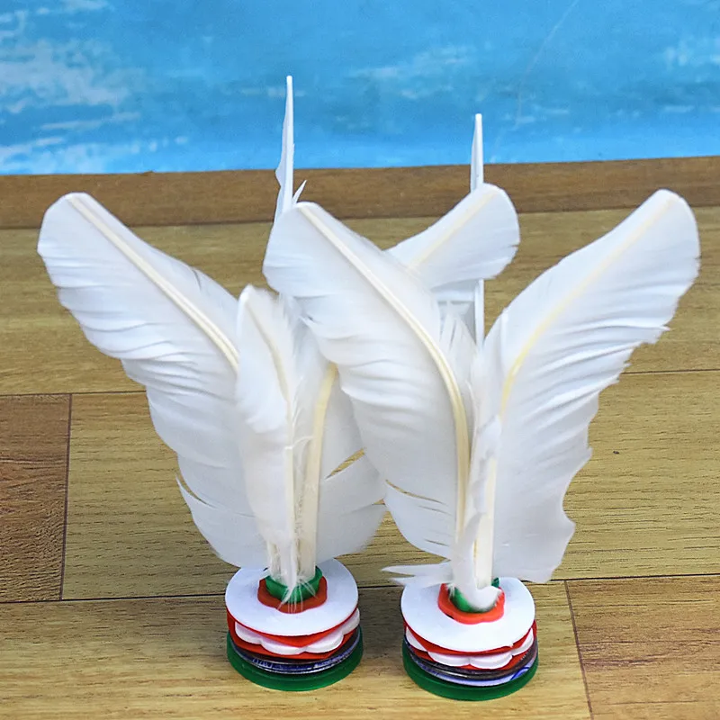 Bulk Order Cheap Price Custom Color Logo Package Colorful Kick Shuttlecock Turkey Feather Jianzi Wholesale