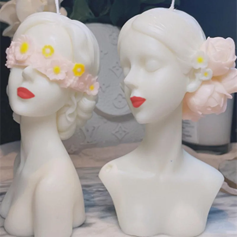 Новинка 014, креативная Мужская силиконовая форма для ароматерапии в виде свечи, штукатурка, украшение стола, форма для поделок из смолы