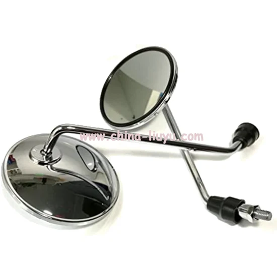 High Quality Chrome Rear Mirror Set  For Moped, Vespa, Scooters, Motorcycles