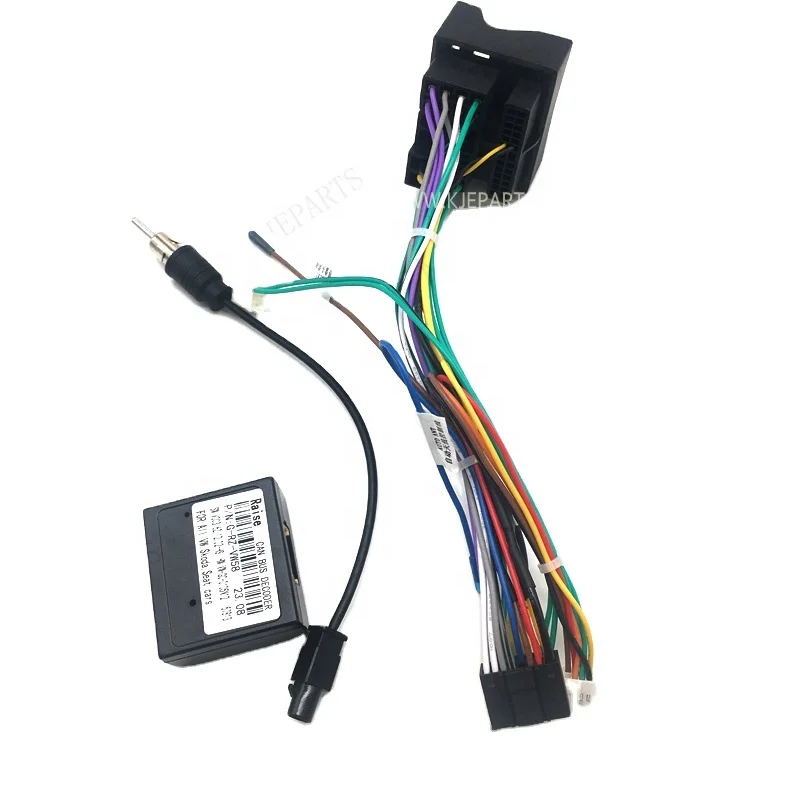 52 pin Connector Car Radio wire for VWs Gol Voyagesaveiro G5 2008-2012 CAN BUS Car Android Player
