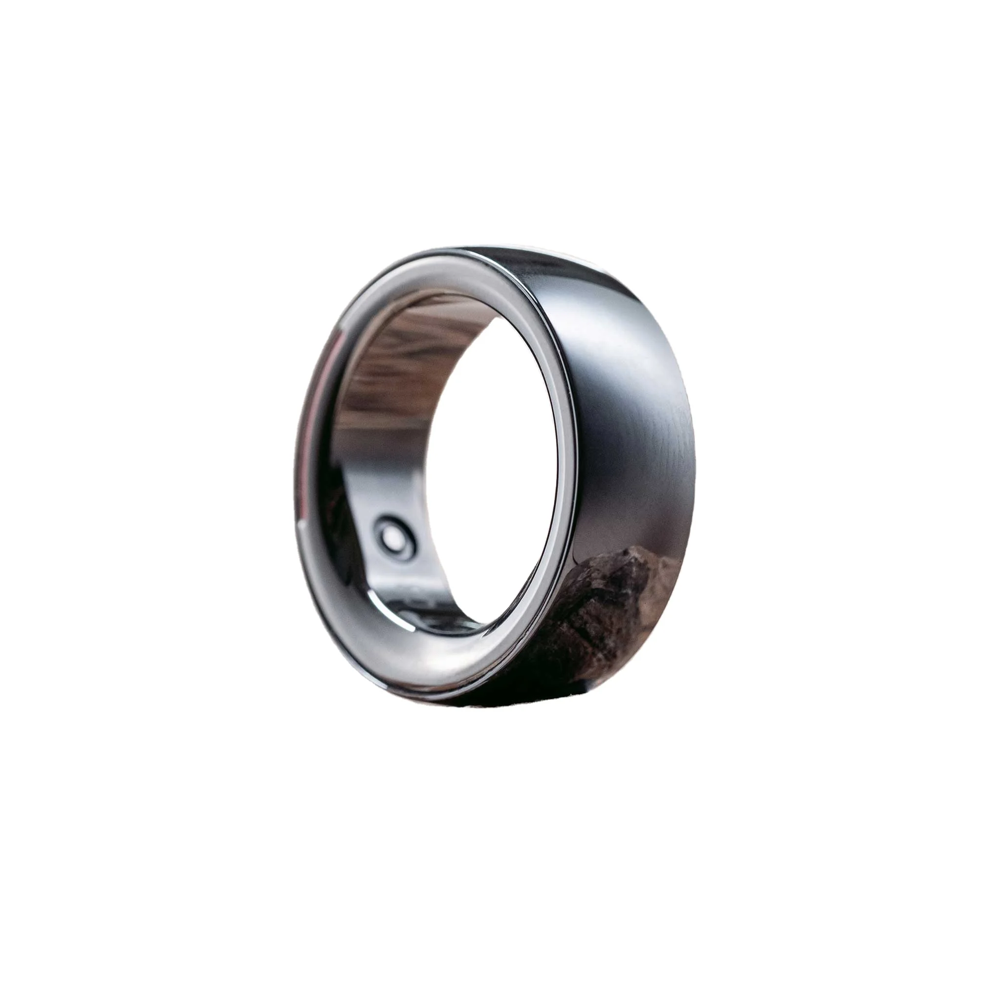 Blood Oxygen Activity Tracking Smart Health Monitor Ring Fashion Custom Black SOS Smart Touch Control for Oura Boat Ring