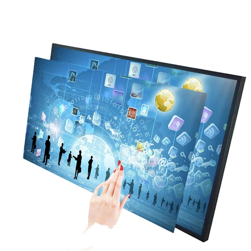 55 Inch Smart Interactive Education Whiteboard Touch Screen Lcd Display With Multiple screens Build in  Speakers