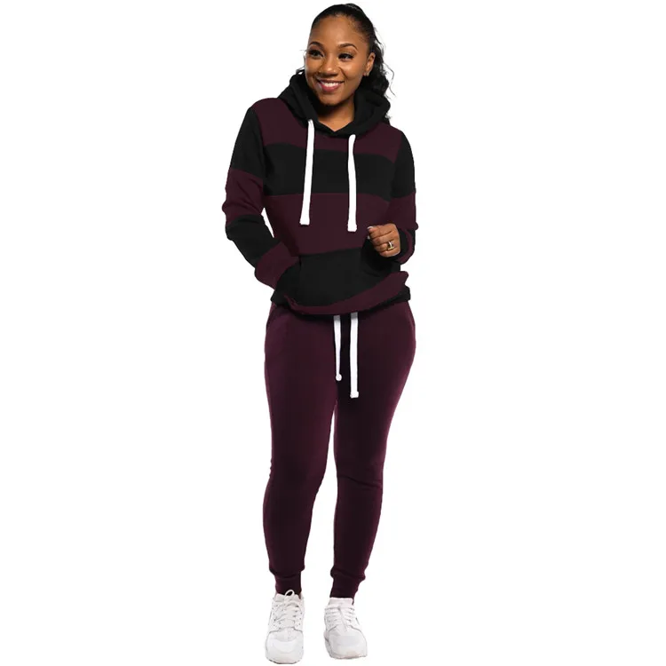 GC-2080115 2022  Winter Tops Pant Sweat Suits Woman Two Piece Long Sets Women Clothing Jogger Set Outfit Women 2 Piece Set