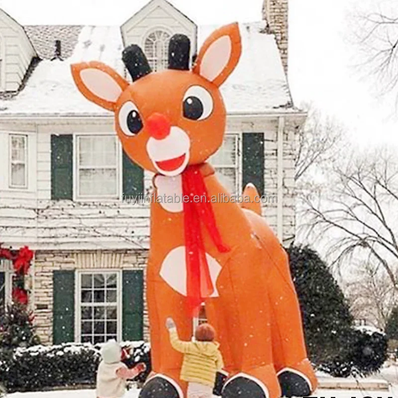 Christmas Decoration Cartoon Anime Inflatables Santa Claus Doll snowman Dress Christmas reindeer inflatable costume