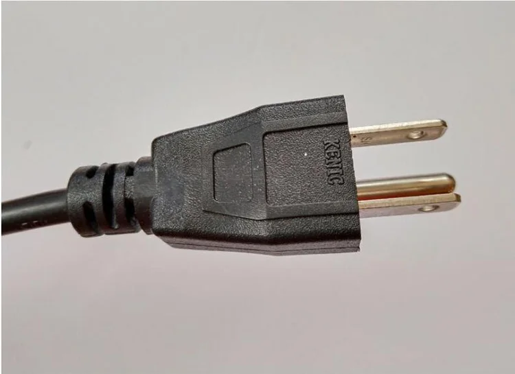 US 3Pin Plug Cable 1.5meter 3*0.824AWG Three core power extension cord for floodlight