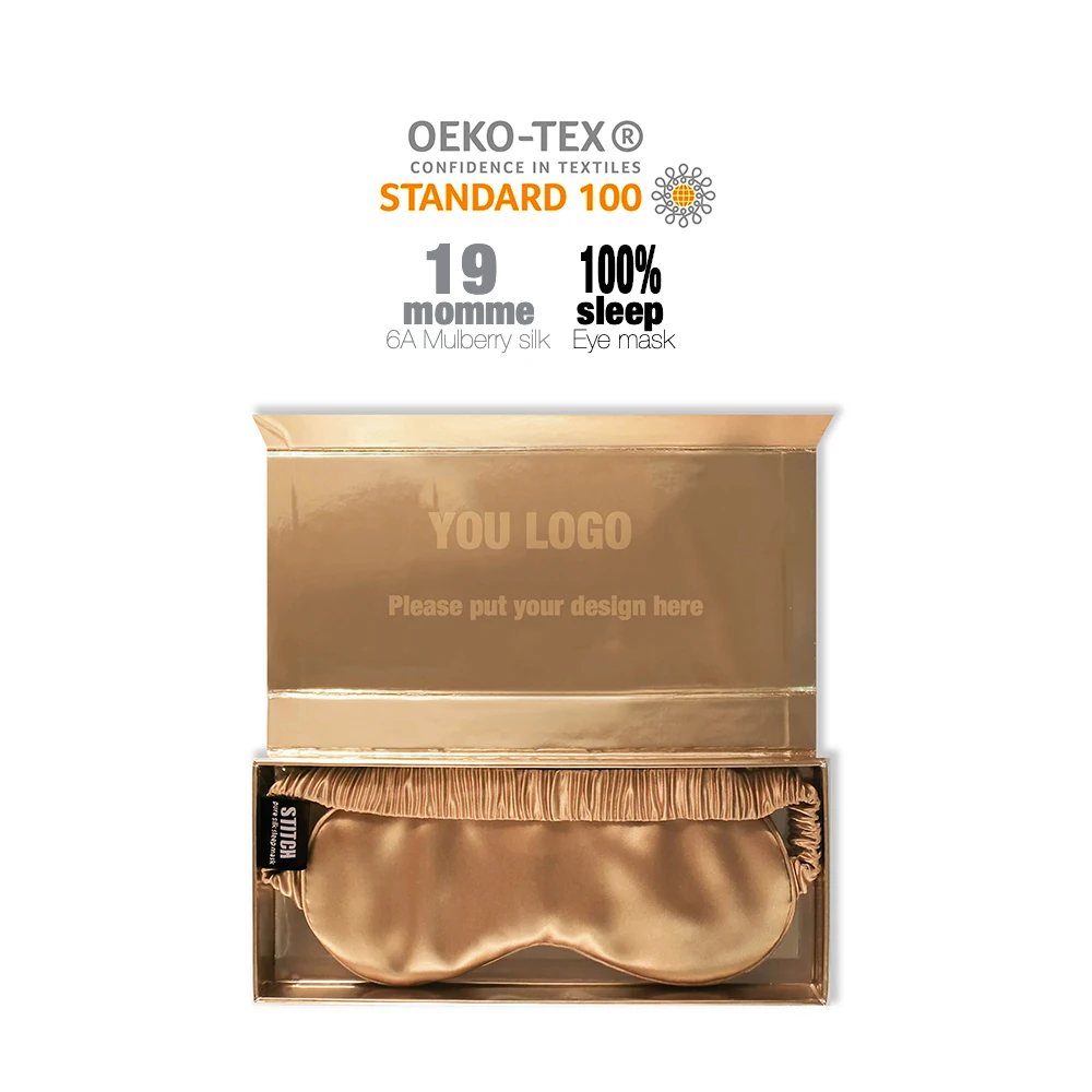 Custom  Wholesale Natural Mulberry silk sleeping under eye masks silk for eye sleep silk eye mask