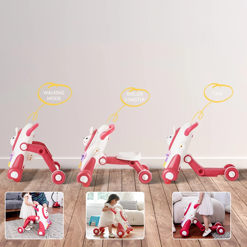 Baby sit to stand learning walker toys 3 in 1 baby learning walkers  push along  toys gift for toddler
