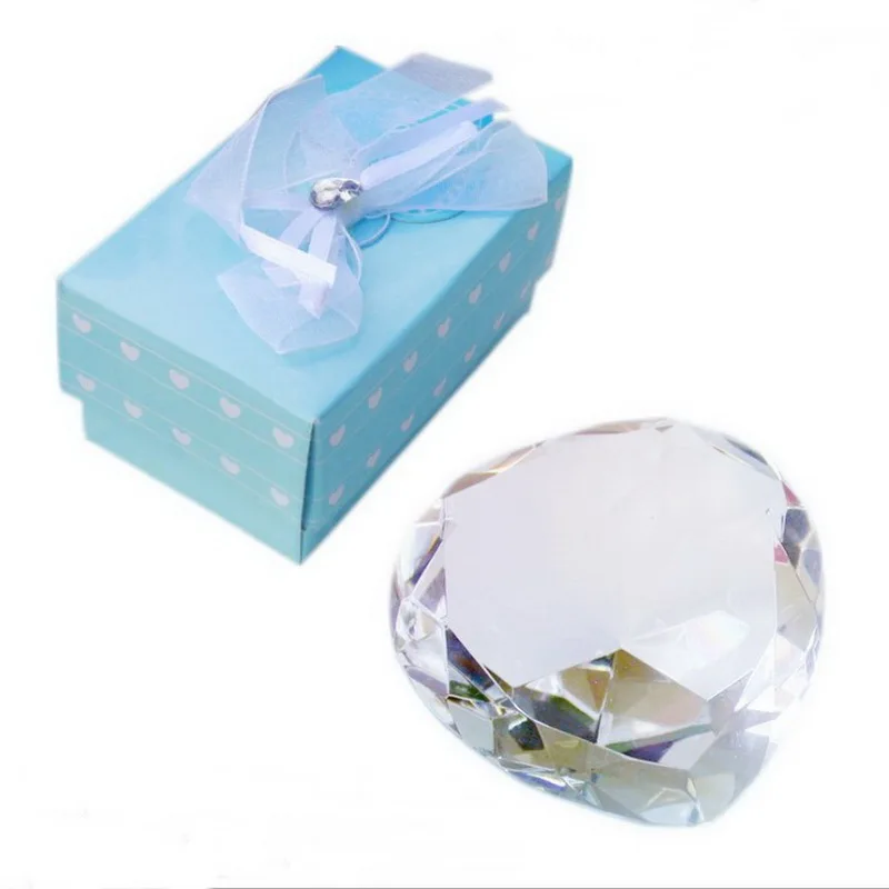 
Choice Crystal Collection Heart Design Crystal Paperweight in Gift Box Perfect For Wedding Party Giveaways Birthday Souvenir 