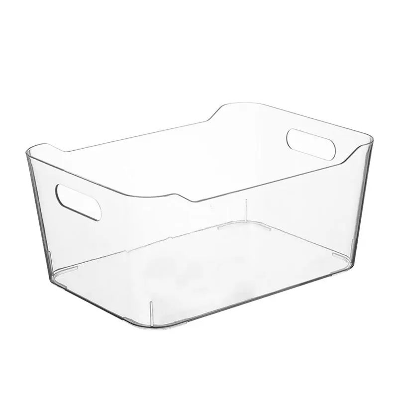CAI YA Yuanbao type transparent storage box PET plastic refrigerator storage container Square storage bin  for kitchen