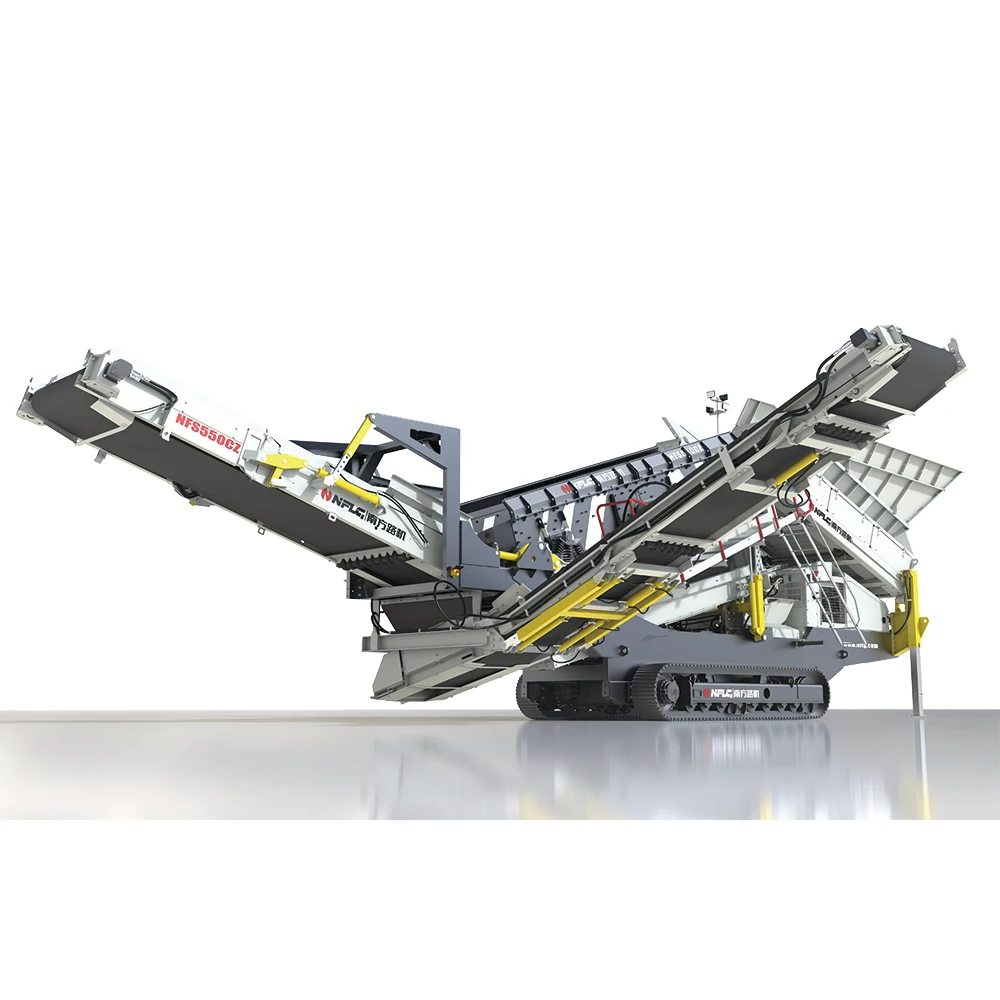 Customizable Multilayer Concrete Aggregate Vibrating Screen Tracked Vibrating Screen Mobile Screener Flip-Flow Vibrating Screen