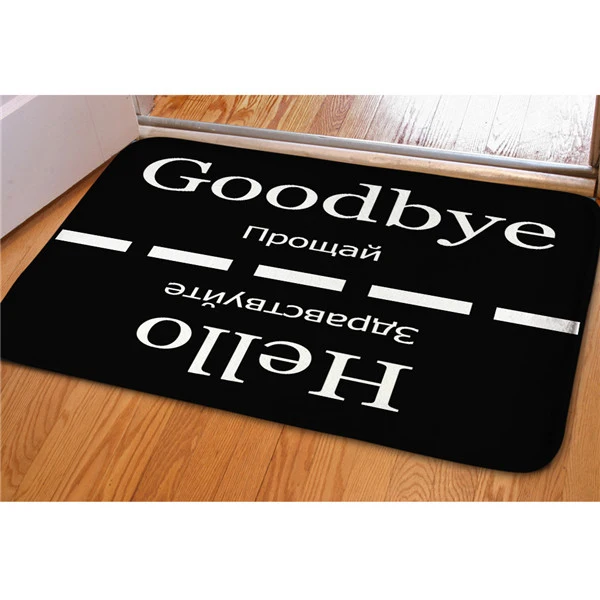 Cheap Price Wholesale Door Mats Funny Novel Design Letter Printing Customizable Home Decor Luxury Accessories Fall Doormat New