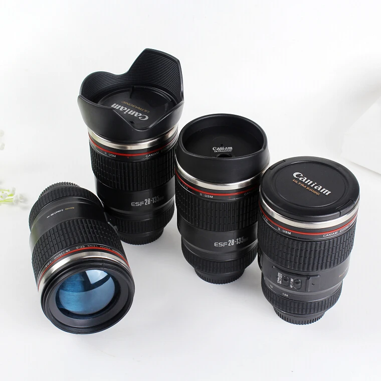 Dropshipping Factory Wholesale 28-135mm Camera Lens Fancy Shape Coffee Cup Mug