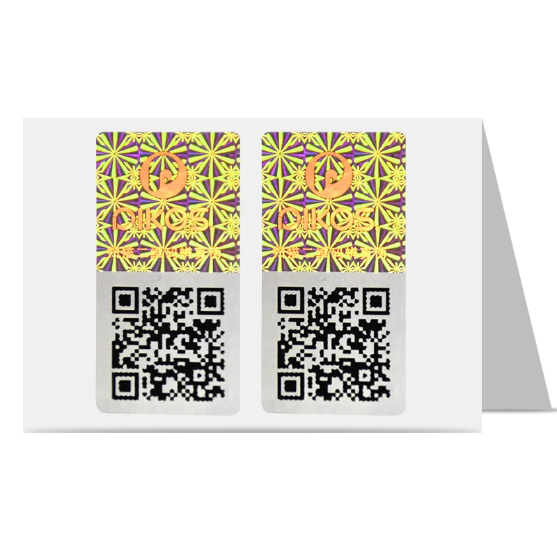 Custom logo Security Anti-counterfeiting Label Hologram qr code Sticker For Electronic Product