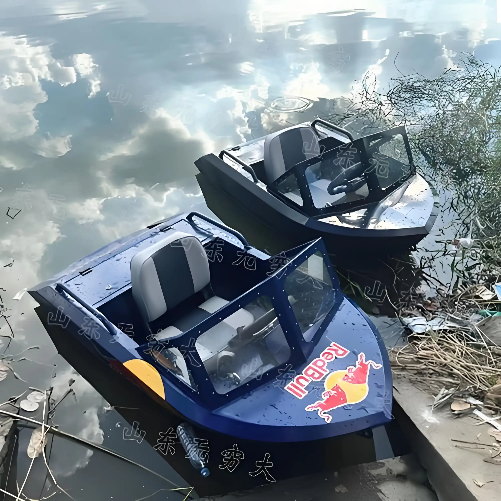 Water Park Play Equipment Speed Jet Boat  Mini Jet Car Water Jetski Boat Electric Boat