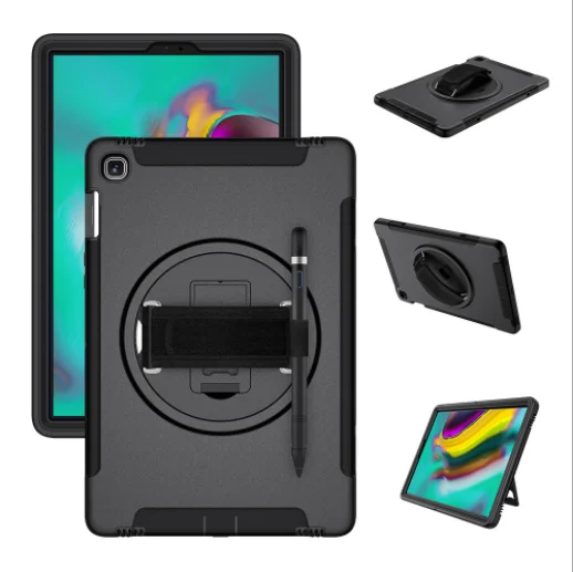 TB002 YTIFOU 360 Degree rotating PC TPU hand Strap shell  Protecting Case for Ipad mini Pro Air 4 2 3 5 9.7 2018 10.1 10.5 12.9