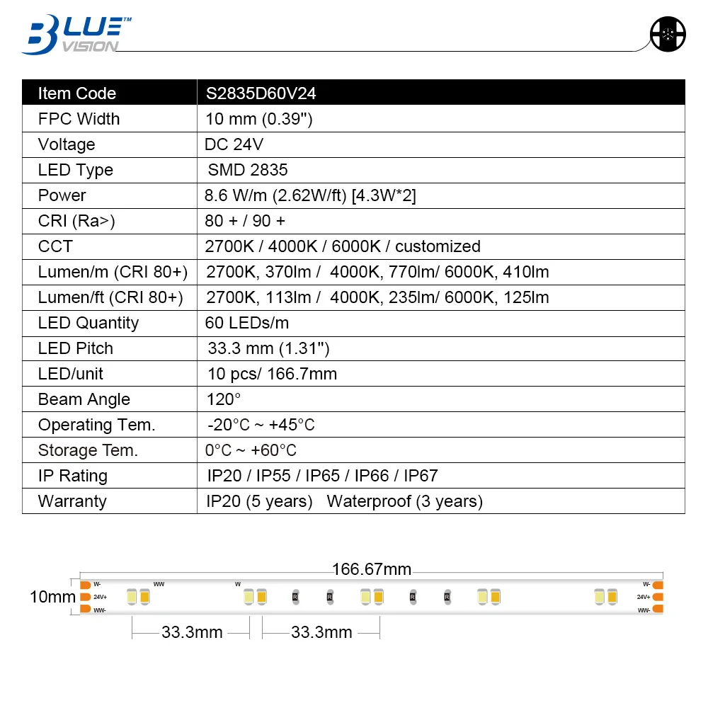 CCT tunable 2835-60 24v led strip light alexa compatible to wifi led strip lights and led light strips with remote