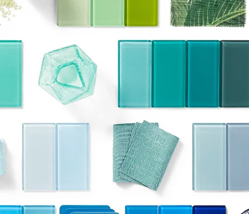 New style azulejos de mosaico 75x300 mm waterproof brushed blue bathroom wall glass mosaic subway tiles