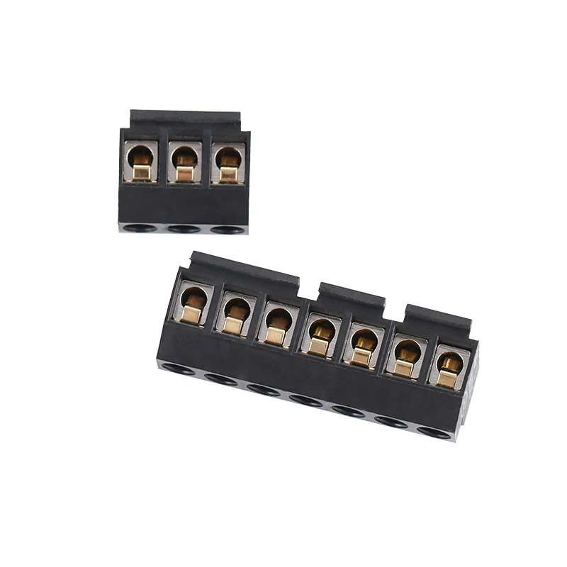 5.00mm Pitch PCB Screw Terminal Block 300V 30A Black Connector Terminal Block For Power