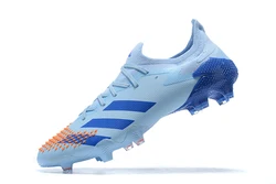 Latest design summer new predator mutator 20.1 low FG - Core black / White / active red FG nail football shoes