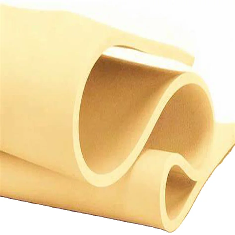 1-100mm High Elasticity 40-80 shore Elongation 400-800% pure color red white brown NR sheets Gum mat Natural Rubber Sheet roll