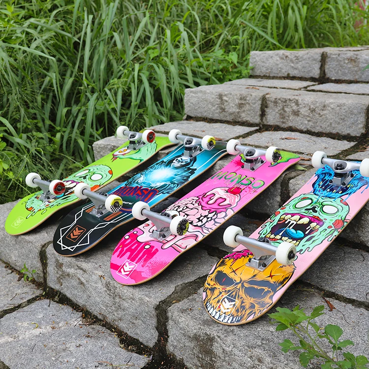New Arrival Hard Rock Canadian Maple Complete Old School Skateboard Custom Street Skateboard