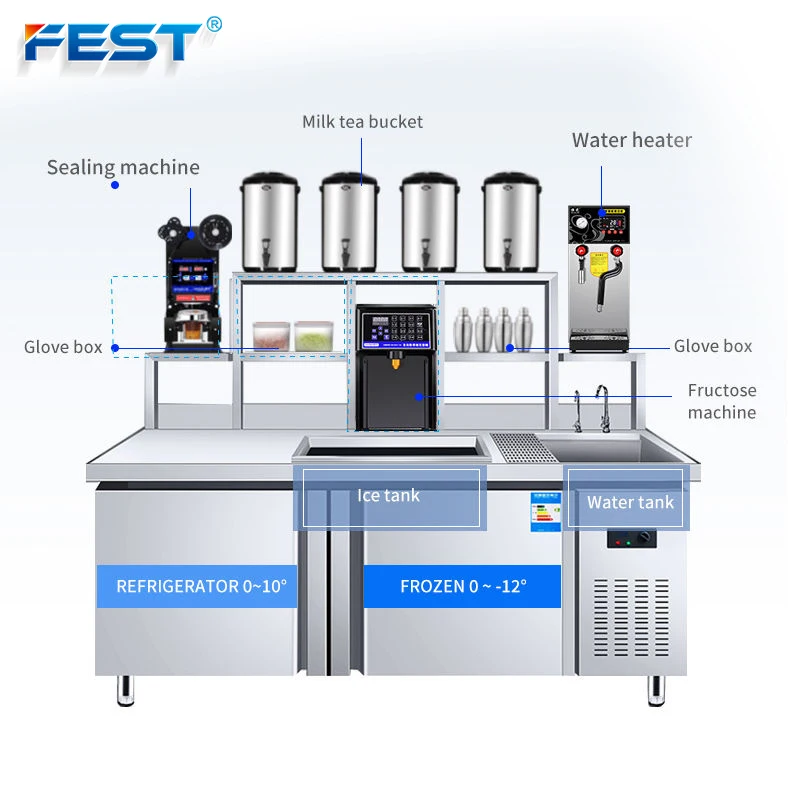 FEST Customized Bar Set Bubble Tea Table Milk Tea Counter