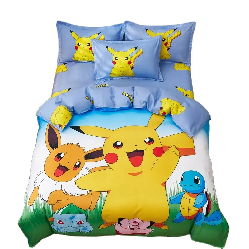 Cute Bed Cover Anime Cartoon Pattern-G Bedding Sets 3D Printed Lightweight Room Decor Sets for Kids Boys Girls
