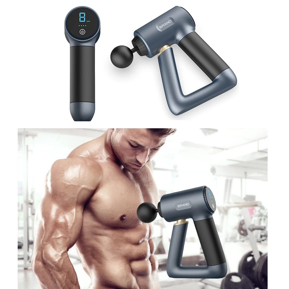 LUYAO Percussion Vibration Massage Gun For Athletes Muscle Relax Fitness Equipment for Home And Gym