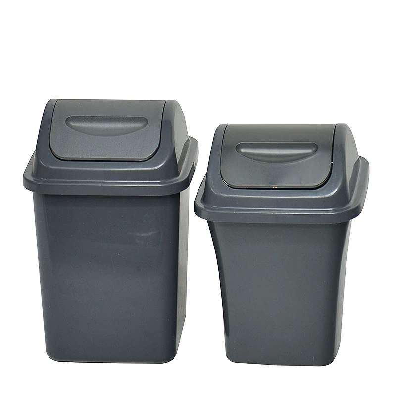 10L Trash Can Small Waste Bins Office Wastebasket Plastic Trash Bin