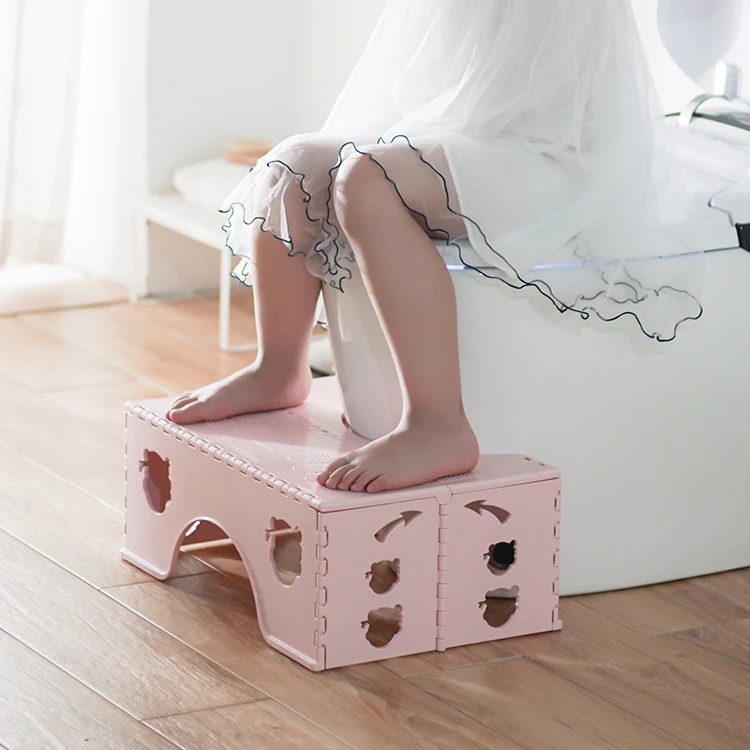 Оптовая продажа, детский пластиковый стул для ног для ванной комнаты, складной стул для детей