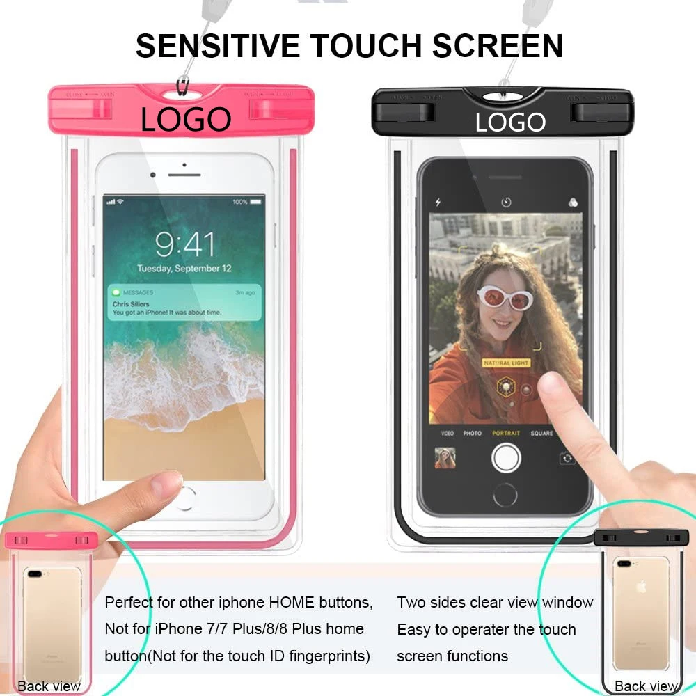 Free Sample Wholesale Pvc Universal Size Underwater Ipx8 Water Proof Pouch Case Waterproof Phone Bag For Mobile Phone
