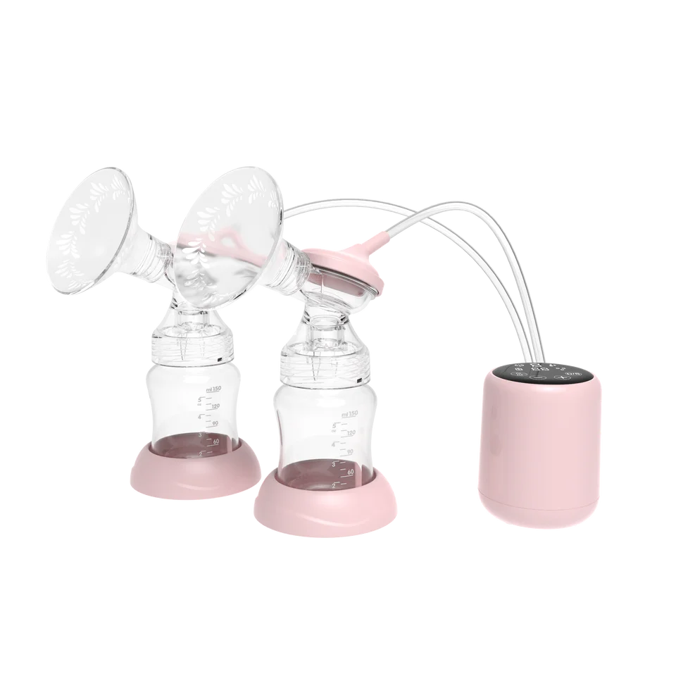 Efficient Double Dual Motor Electric Smart Breast Nipple Suckers Massager Pump Stimulate Milking machine for woman breastfeeding