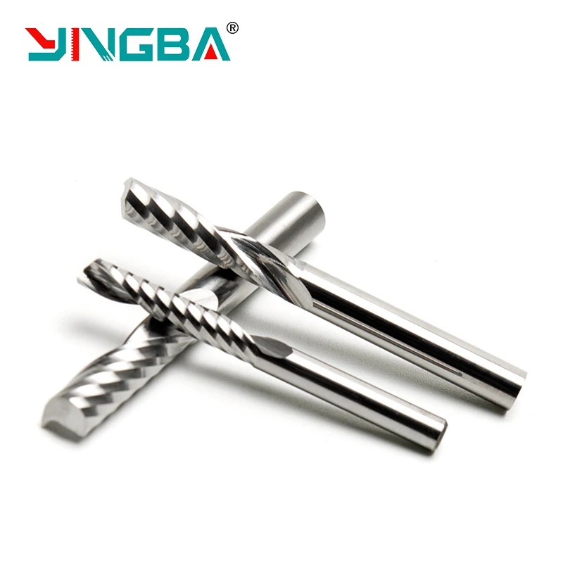 Good Price 6MM Solid Carbide End Mills Wood Spindle Cutter Single Edge Mirror Milling Cutter Tools Acrylic Cnc Router Bits