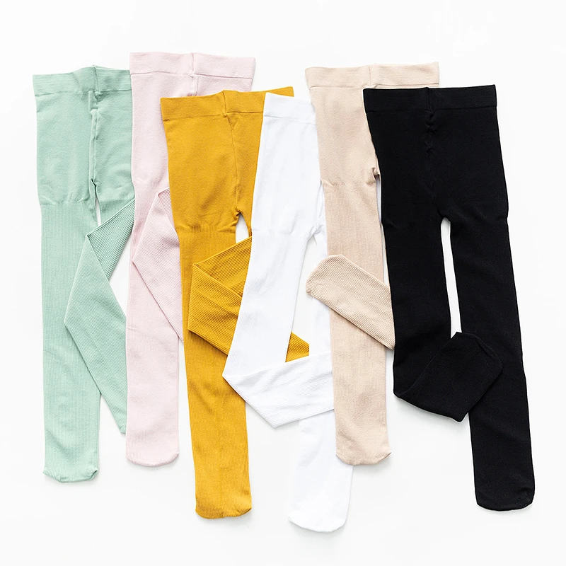 
wholesale baby girls pantyhose soild color kids thin colorful tights children 