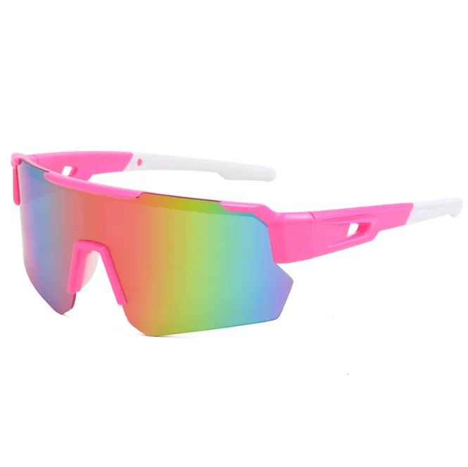 Outdoor Cycling Glasses UV400 Sport Sunglasses for Men Half Frame Windproof Sun Glasses Baseball Running Driving Shades