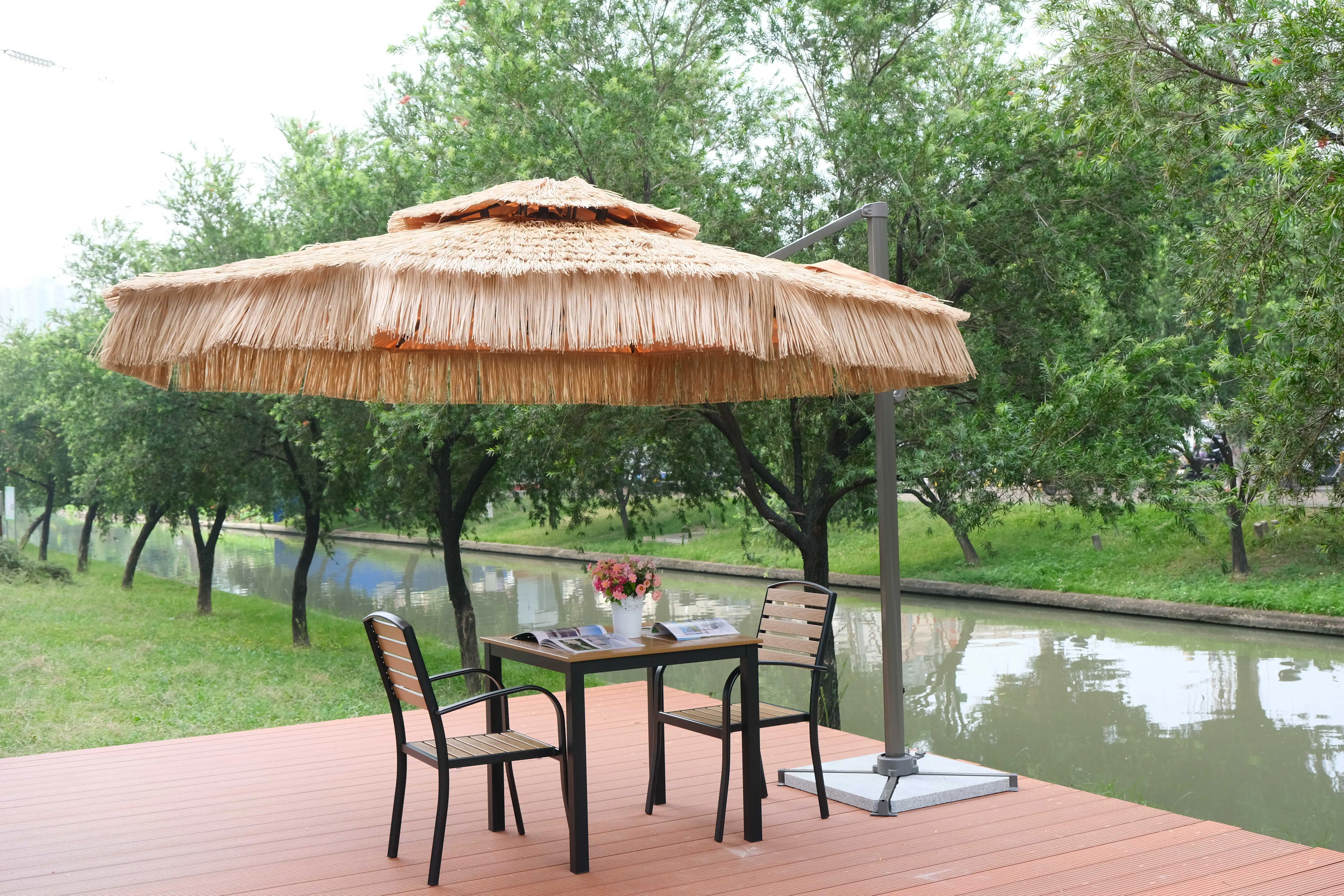luxurious beach patio umbrella umbrella outdoor stand custom outdoor patio decking thatch beach umbrella furniture parasol