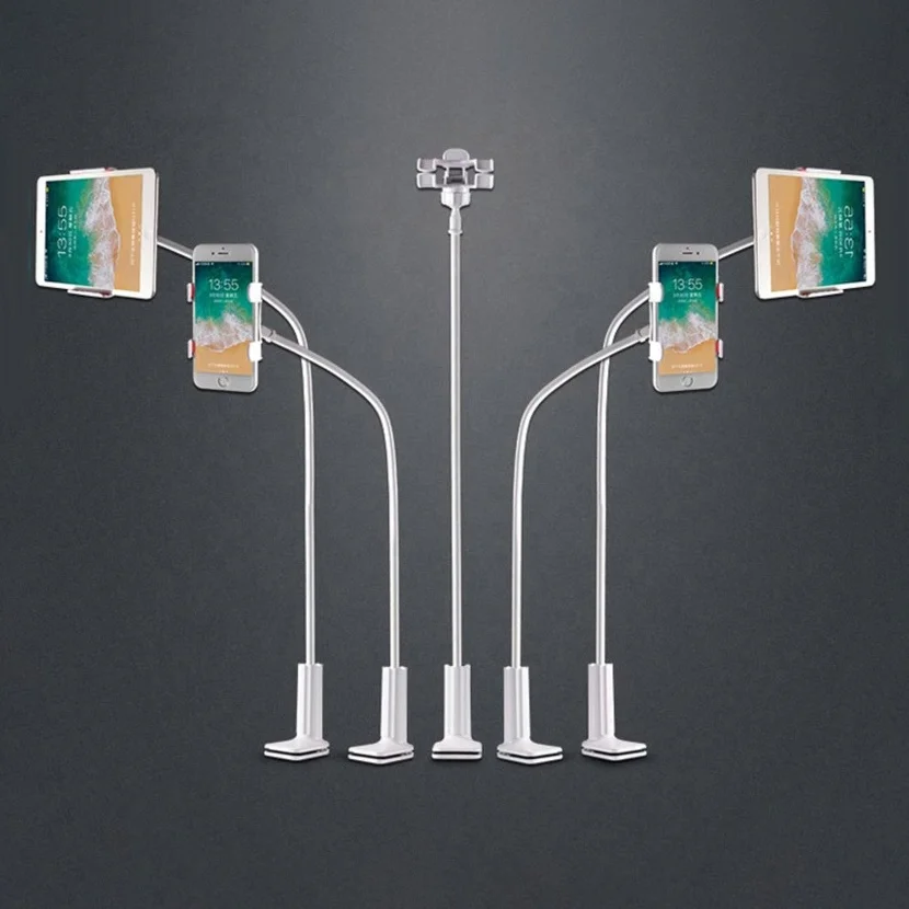 Elongated Table Phone Holder Gooseneck Holder Tripod Stand for Phone Monopod