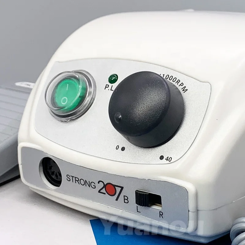 OEM strong 207 nail drill machine 35000 light weight small handle micromotor handpiece