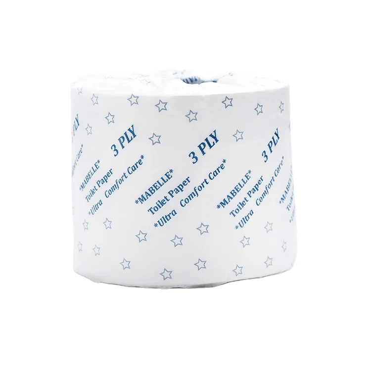 Mixed Pulp White Tissue Roll Natural Paper Napkin 2 Ply Embossing Toilet Paper