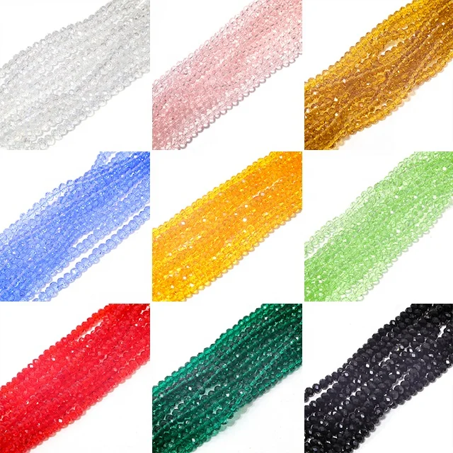 Beautiful Round Glass Stone Beads Wholesale 2mm 3mm 4mm 6mm 8mm 10mm Glass Crystal Bead For Jewelry Making Decoration