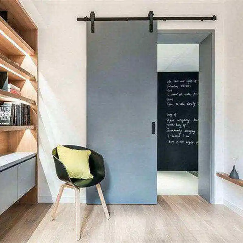 Lyroe China Manufactured Wood Barn Door Soundproof Interior Sliding Door