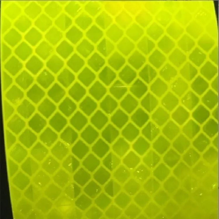Yellow White Pvc -- Black And Blue Checker Oem Glow Red Car Stickers Warning Reflective Tape