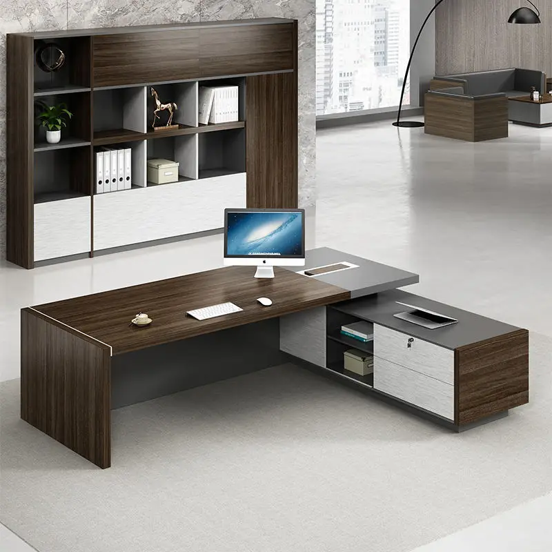 Luxury High Tech Executive Wood Office Desk Home  Classic Boss Office Desk