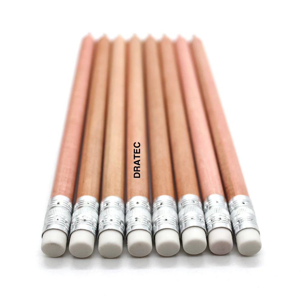 Professional 4mm Lead 10mm Barrel Natural Wooden Hb Pencil Set with Eraser Topper case Ruler Cover for Kids Drawing