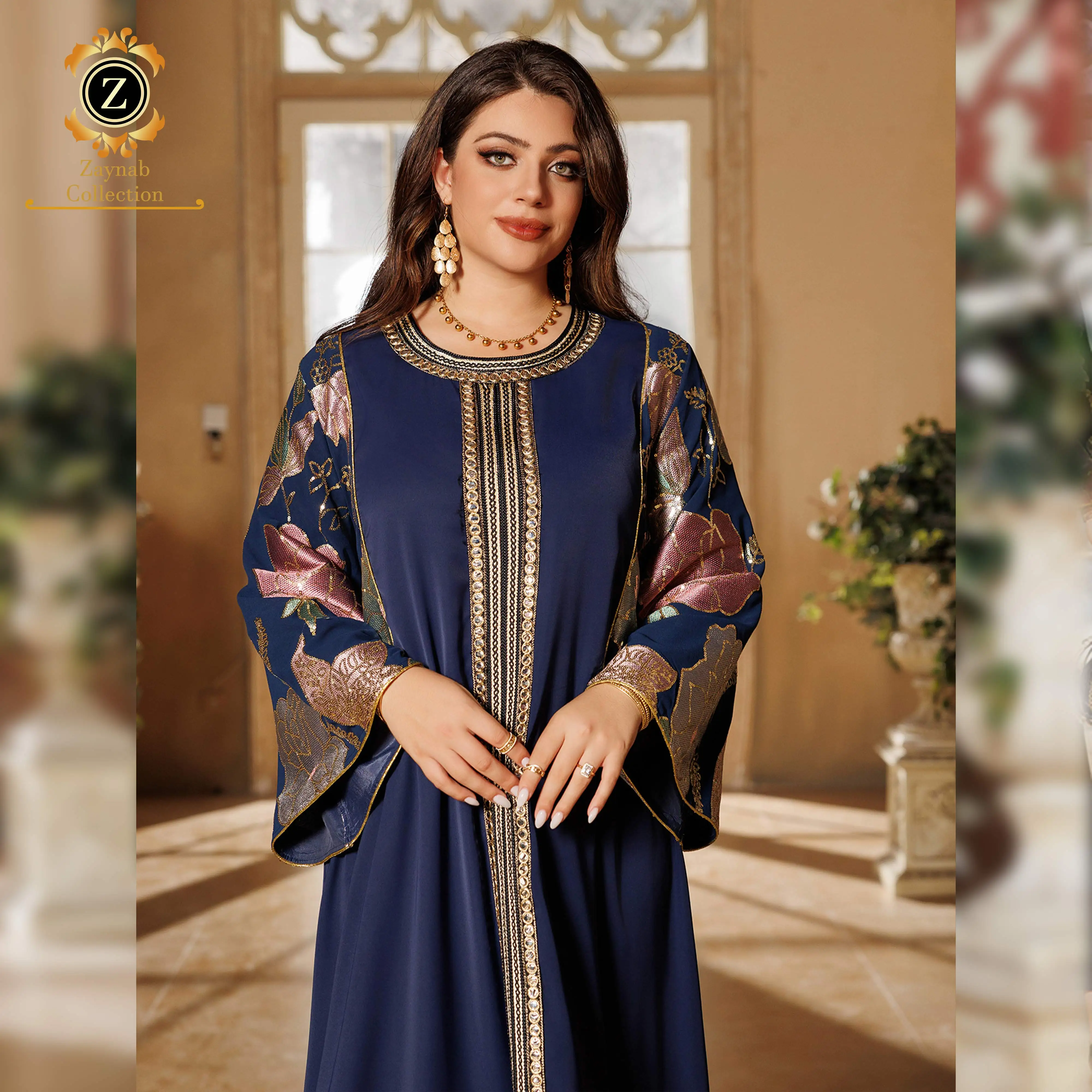 Zaynab Wholesalers Fashion Abaya Dubai Traditional Fancy Wholesale Kaftan Muslim Dress Fashion Abaya