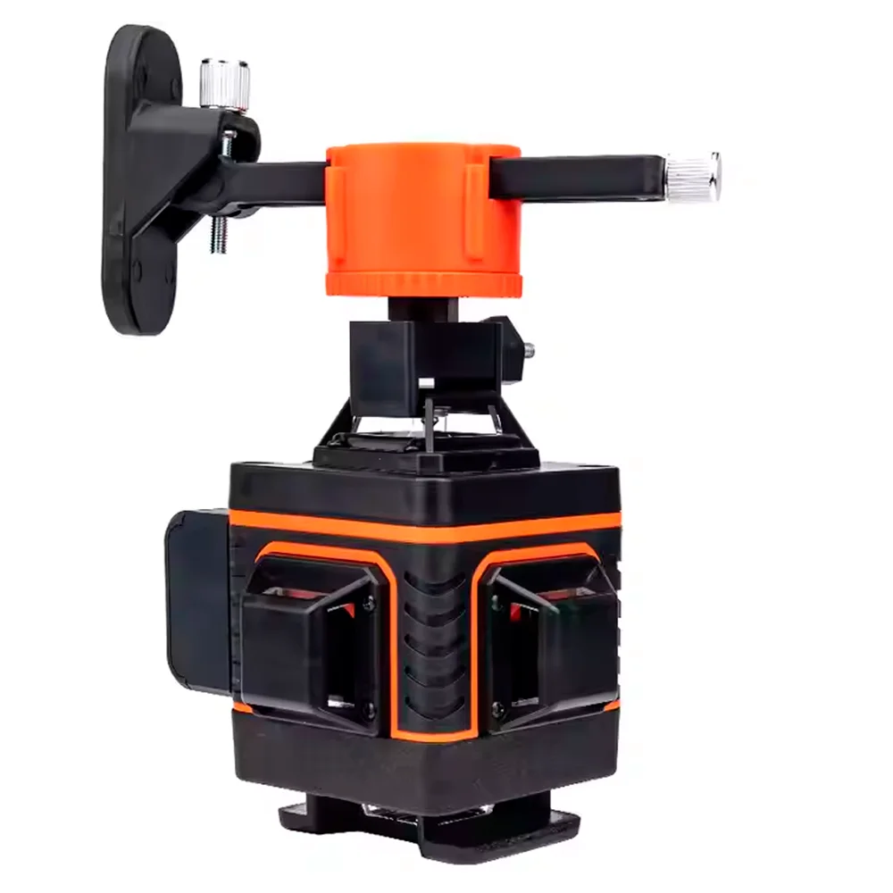 Multifunctional 16 Line 4D Laser Level Set with Two 3000mAh Lithium Batterie Accessories Rotar Level Machine Hand Surveying Tool